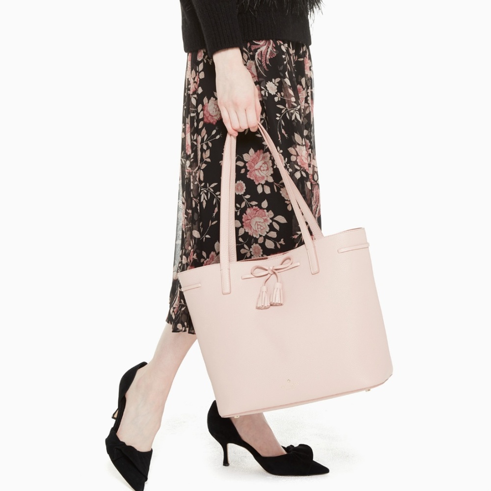 Kate Spade NY Hayes St Nandy Warm Vellum Tote NIB! - Picture 2 of 8